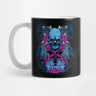 skull and gun Mug